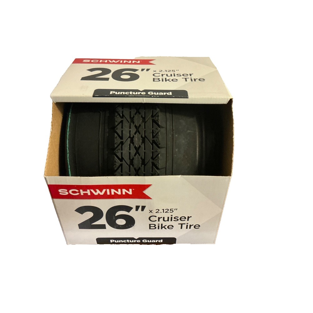 New SCHWINN Cruiser Bike Tire Replacement 26 x 2.125  Inch /Puncture Guard